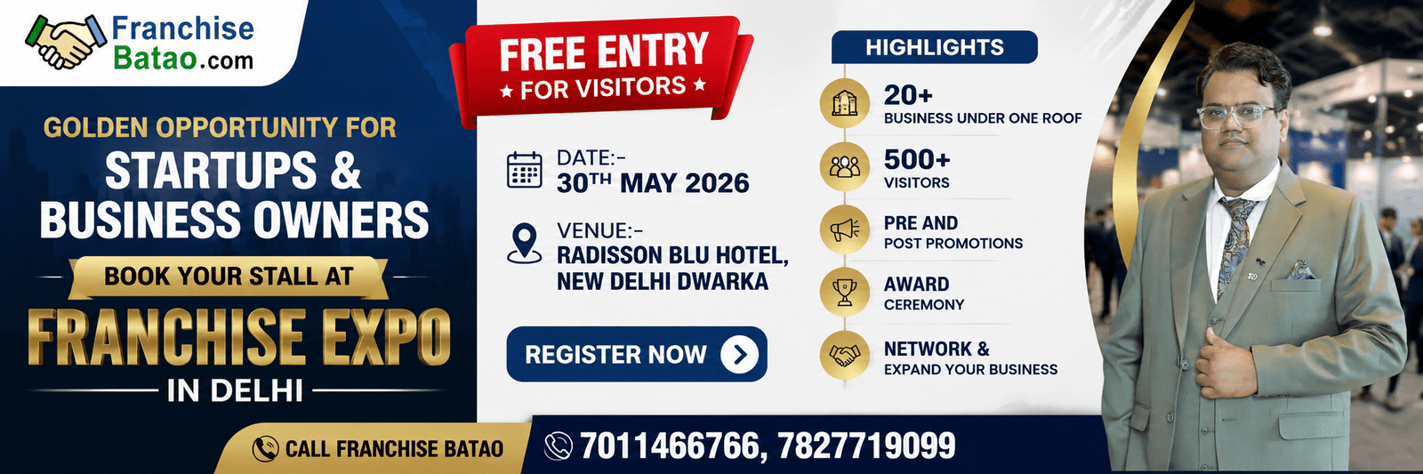 Join Franchise Batao Expo 2026 in Delhi